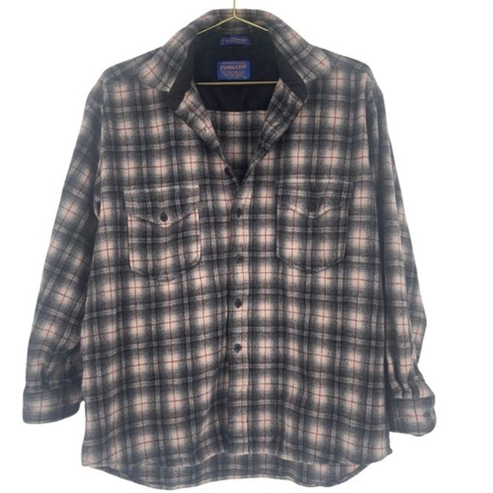 Pendleton Men's Black Plaid Shirt XL